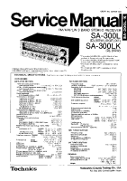Technics - SA-300-L - Service manual 